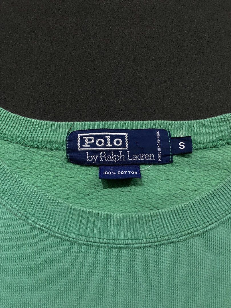 Vintage Ralph Lauren Blue Green Basic Logo Sweater (Category: Coats, Jackets and Outerwear) located in Quezon City. Submitted by rlphvncntbs (Listing ID 1468513382, Image 3). Description: Vintage Ralph Lauren Blue Green Basic Logo Sweater Size: Small on Tag, Fits Large Measurements: 22.5" x 29" Excellent Condition ₱2,000 + SF (Negotiable).