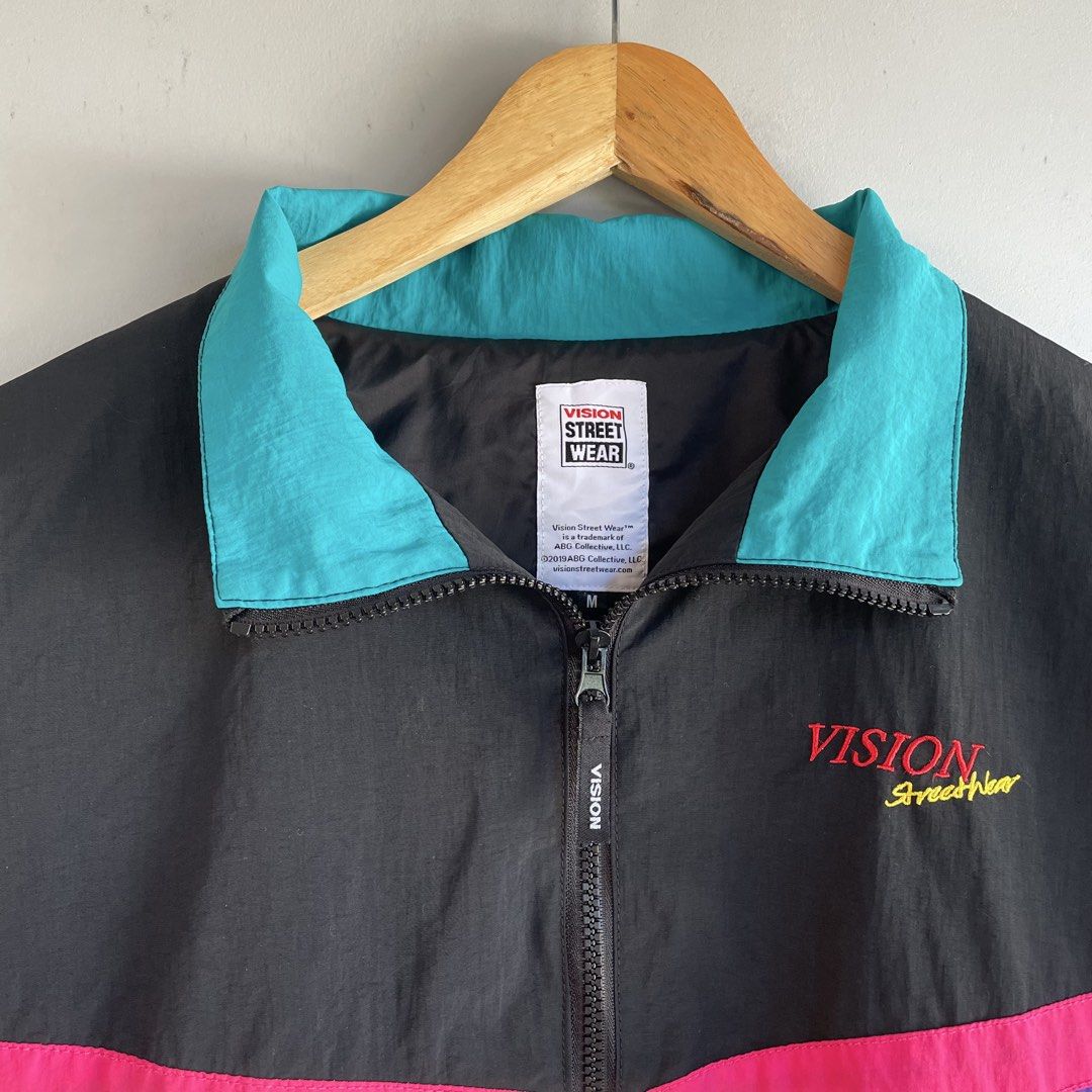 Vision Streetwear Track Jacket (Category: Coats, Jackets and Outerwear) located in Baguio. Submitted by 2ndstory.vntg (Listing ID 1468563036, Image 3). Description: VISION STREETWEAR TRACK JACKET🔥 Medium OS (25x28) Good as new 🔖₽880.00 📍Baguio City.