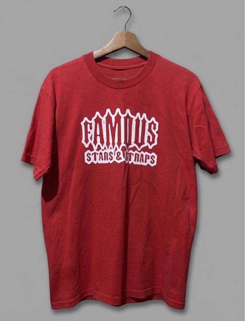 VTG FAMOUS STARS AND STRAPS TEE (Category: Tshirts & Polo Shirts ) located in Davao. Submitted by ronz31 (Listing ID 1468506017, Image 1). Description: VTG FAMOUS STARS AND STRAPS WITH BACKHIT MED MINIMAL STAINS AND CUT TAG W:20" L:27".