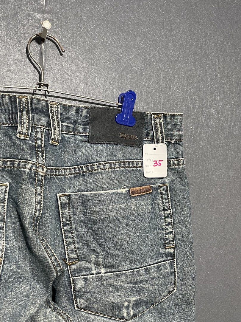 Vtg. Prada Denim Jeans (Category: Luxury Apparel) located in Manila. Submitted by claii_collection (Listing ID 1468533409, Image 3). Description: Vtg. Prada Denim Jeans - 35x40 - Excellent Condition - Complete tags and washtags .