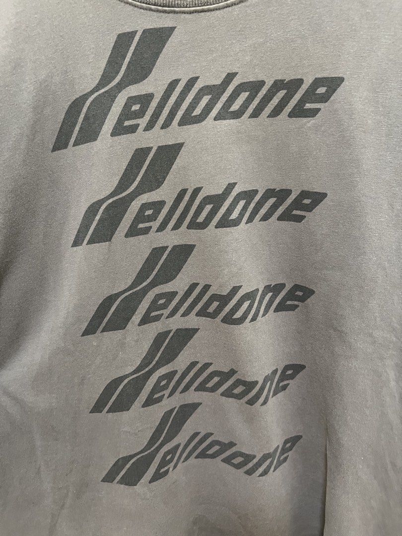 Welldone Dark Gray Multi Logo Design Shirt (Category: Tshirts & Polo Shirts ) located in Manila. Submitted by thriftpoint99 (Listing ID 1468690082, Image 3). Description: 25x27 No issue Excellent condition.