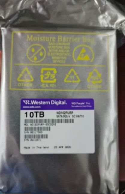 Western Digital Hdd 10tb purple pro (Category: Hard Disks & Thumbdrives) located in Dasmarinas. Submitted by bestpcshop (Listing ID 1468706190, Image 1). Description: brand-new sealed.