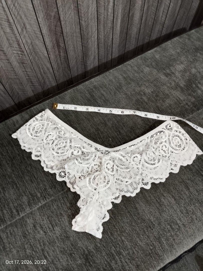 White lace thong panty (Category: Undergarments & Loungewear) located in Manila. Submitted by truecrystal-1407 (Listing ID 1468626322, Image 2). Description: .