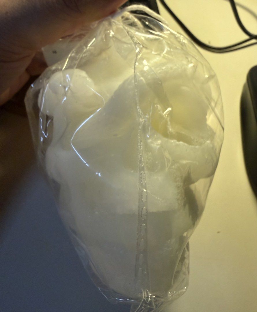 White skull-shaped candle for Halloween (Category: Other Home Decor) located in Makati City. Submitted by parvati (Listing ID 1465701589, Image 3). Description: .
