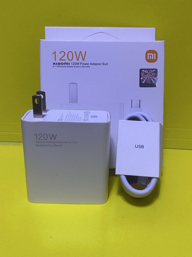 Xiaomi 120W adapter & cable charger (Category: Chargers & Cables) located in Manila. Submitted by dimple162 (Listing ID 1468710614, Image 1). Description: .