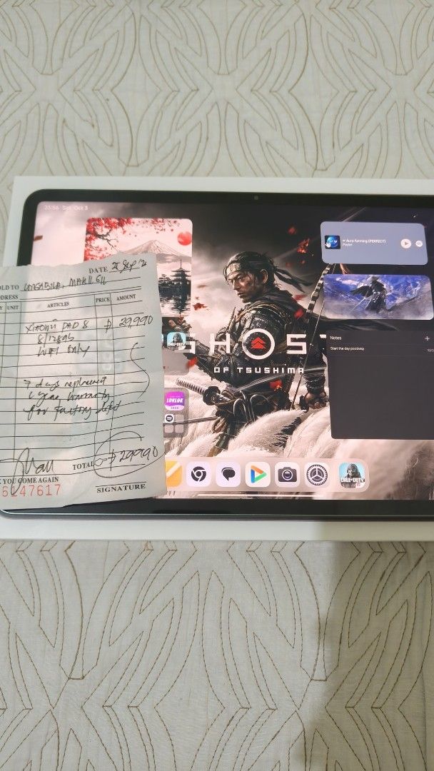 XIAOMI PAD 8 (Category: Android) located in Taguig. Submitted by longabila (Listing ID 1468709884, Image 2). Description: for Sale! 8/128 Green 💚 October 03'26 Activation date! bagong bago pa. Taguig city (meet up only).