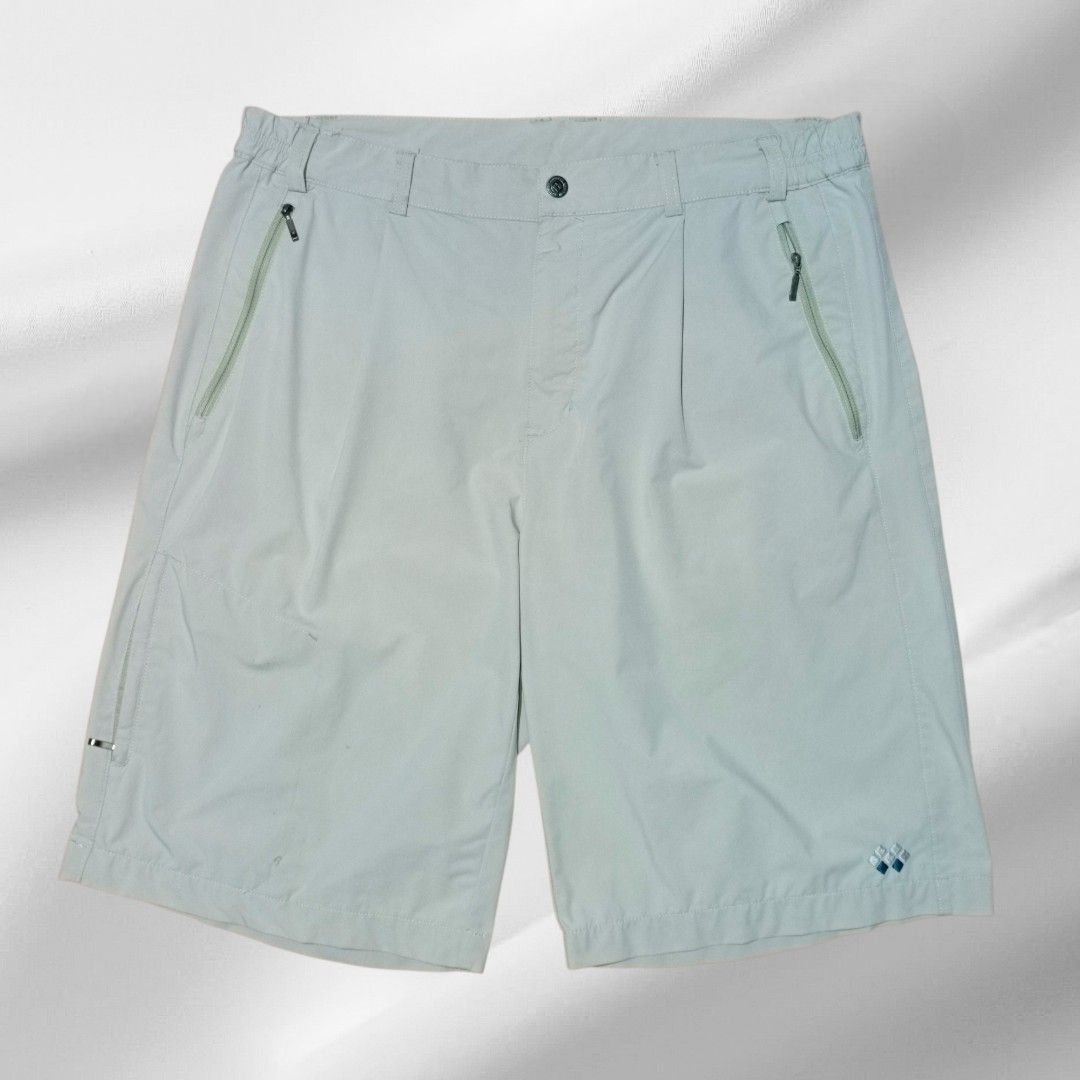 (XL) Montbell Shorts (Category: Activewear) located in Cebu City. Submitted by shawnaces (Listing ID 1468649950, Image 1). Description: (XL) Montbell Shorts ‎550 ‎Size: XL ‎Waist: 36-37 (can fit 35 w/ belt) ‎Length: 22 ‎Leg hole: 12 ‎- Polyester material ‎- Stretchable ‎- All zippers working ‎- Good for outdoor activities ‎- Color rate 9/10 ‎- Item Condition 9/10 ‎NO ISSUE.
