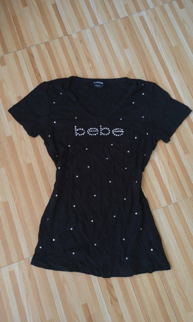 Y2k bebe shirt (Category: Shirts) located in Argao. Submitted by royalowl-888 (Listing ID 1468533564, Image 1). Description: Bebe shirt y2k size s GOOD AS NEW no issue location visayas.