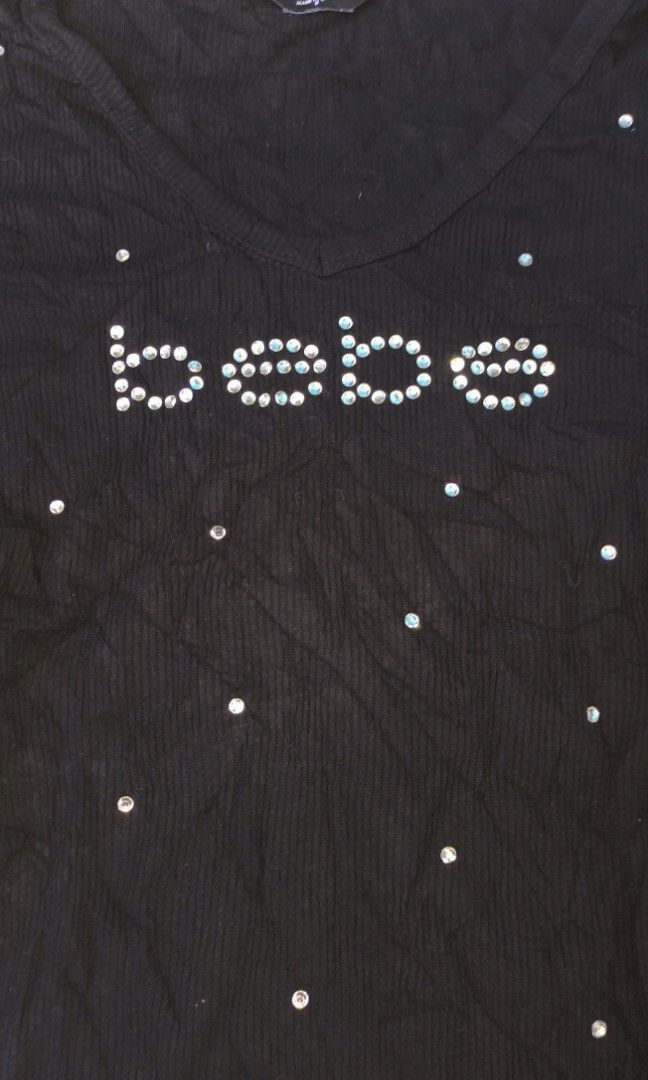 Y2k bebe shirt (Category: Shirts) located in Argao. Submitted by royalowl-888 (Listing ID 1468533564, Image 2). Description: Bebe shirt y2k size s GOOD AS NEW no issue location visayas.