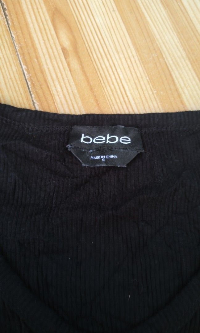 Y2k bebe shirt (Category: Shirts) located in Argao. Submitted by royalowl-888 (Listing ID 1468533564, Image 3). Description: Bebe shirt y2k size s GOOD AS NEW no issue location visayas.
