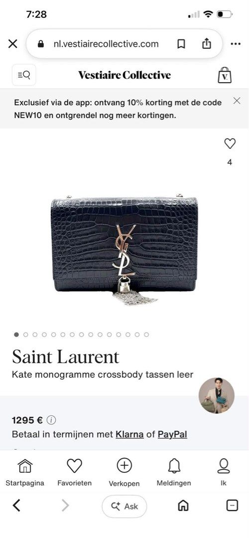 Ysl crocidile leather (Category: Cross-body Bags) located in Roxas City. Submitted by lynngreyartillero (Listing ID 1468531595, Image 2). Description: Ysl crocs skin 🔥🔥 May sign if used lng sya sa suede area the rest super bago🔥🔥🔥 Napaka ganda nito mga madaaam cute lng ang size 🔥🔥 Coded🔥🔥 Like new🔥🔥 No major flaws 🔥🔥.