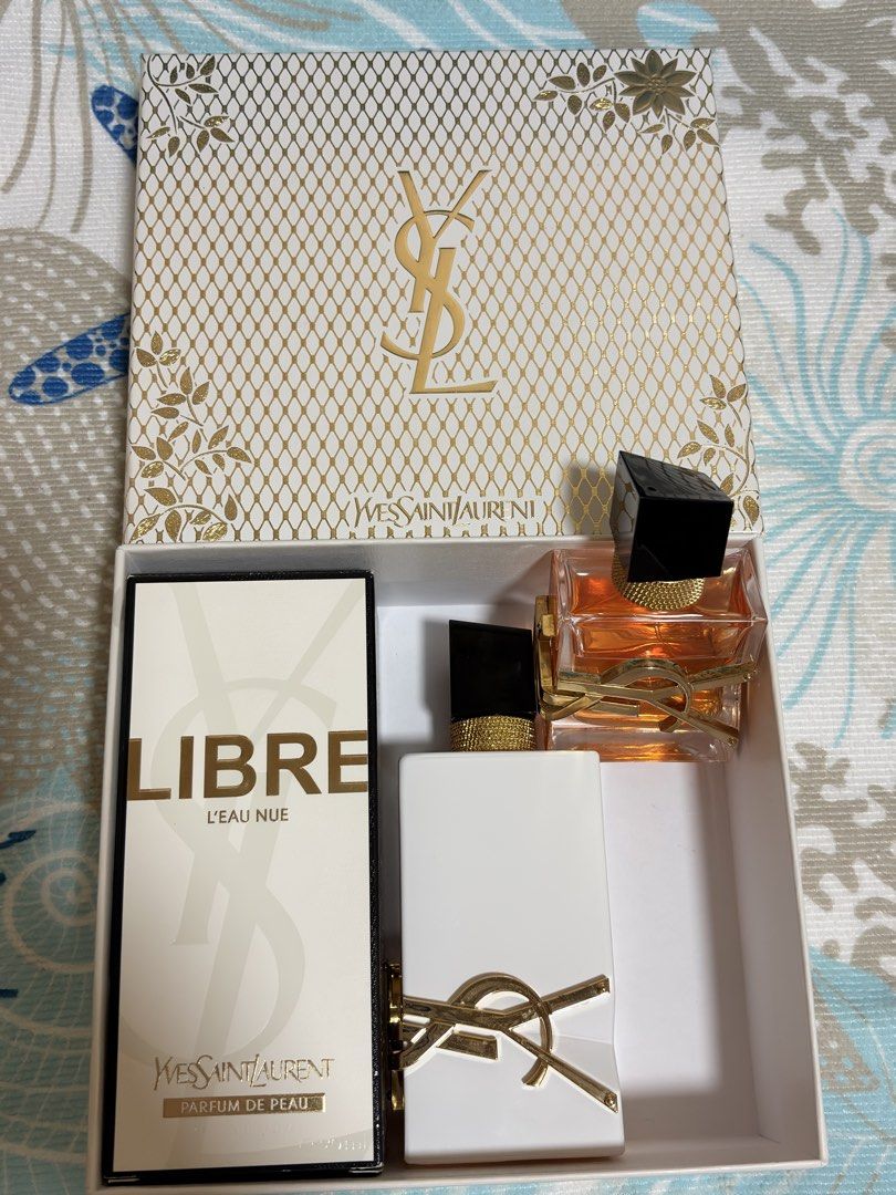 YSL Libre L'Eau Nue 90ml (Category: Fragrance & Deodorants) located in Manila. Submitted by sf.closet (Listing ID 1468658280, Image 1). Description: - Around 70-80ml - comes w/ orig box, ysl gift box and 30 ml refillable bottle - transferred the 30ml na sa bottle RFS: I still have the platine and recently bought the flowers & flames￼.