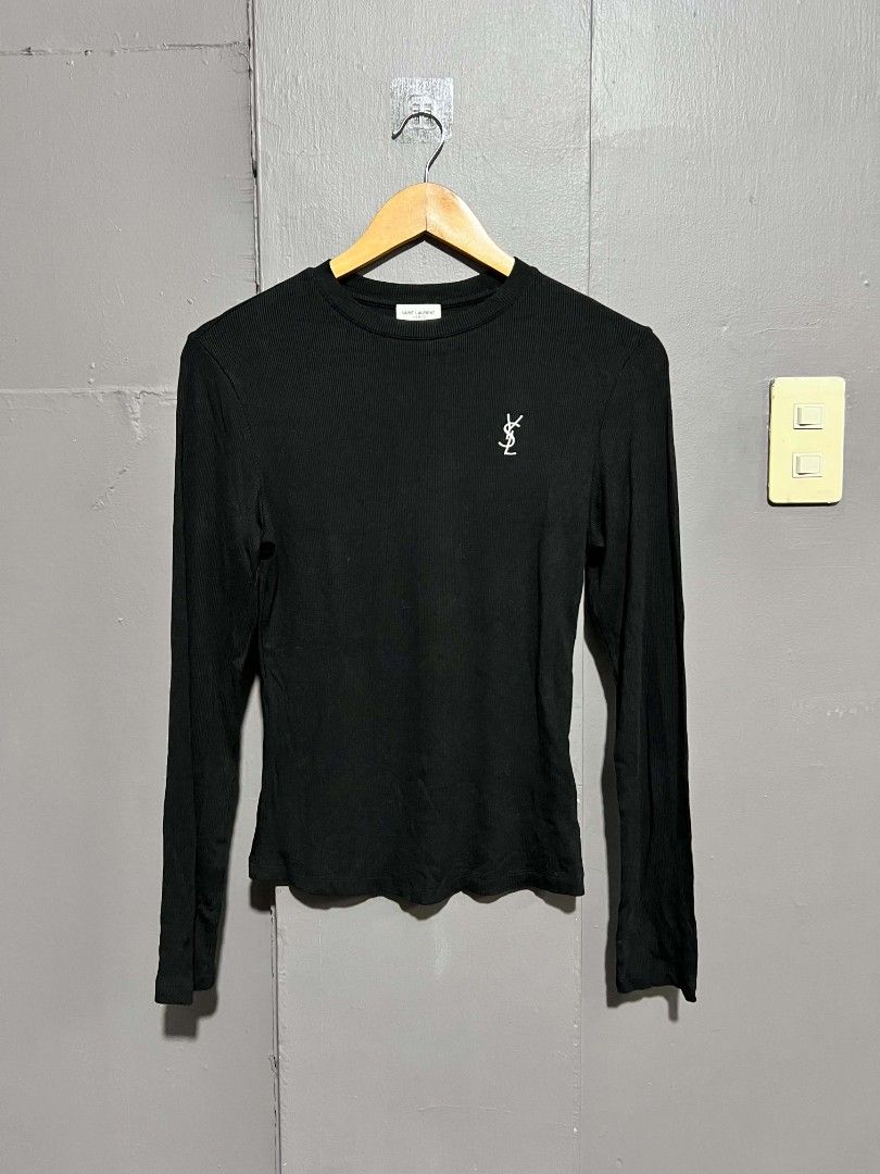 Ysl stretch longsleeves (Category: Longsleeves) located in Cavite. Submitted by southcloset (Listing ID 1468526379, Image 2). Description: can fit for small to medium no issues as new.