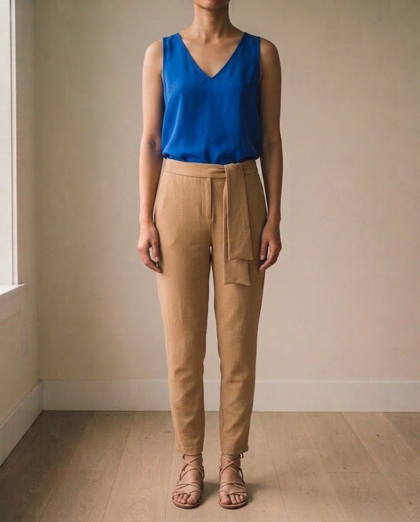 ZARA CAMEL PANTS 31 (Category: Other Bottoms) located in Marikina City. Submitted by minimalistmanila (Listing ID 1468640294, Image 1). Description: New Zara camel brown tapered pants. Bought in Zara London. Large, fits 31 waist. 37 inches length. Not stretchy. Relaxed fit. Never used. Order now! .