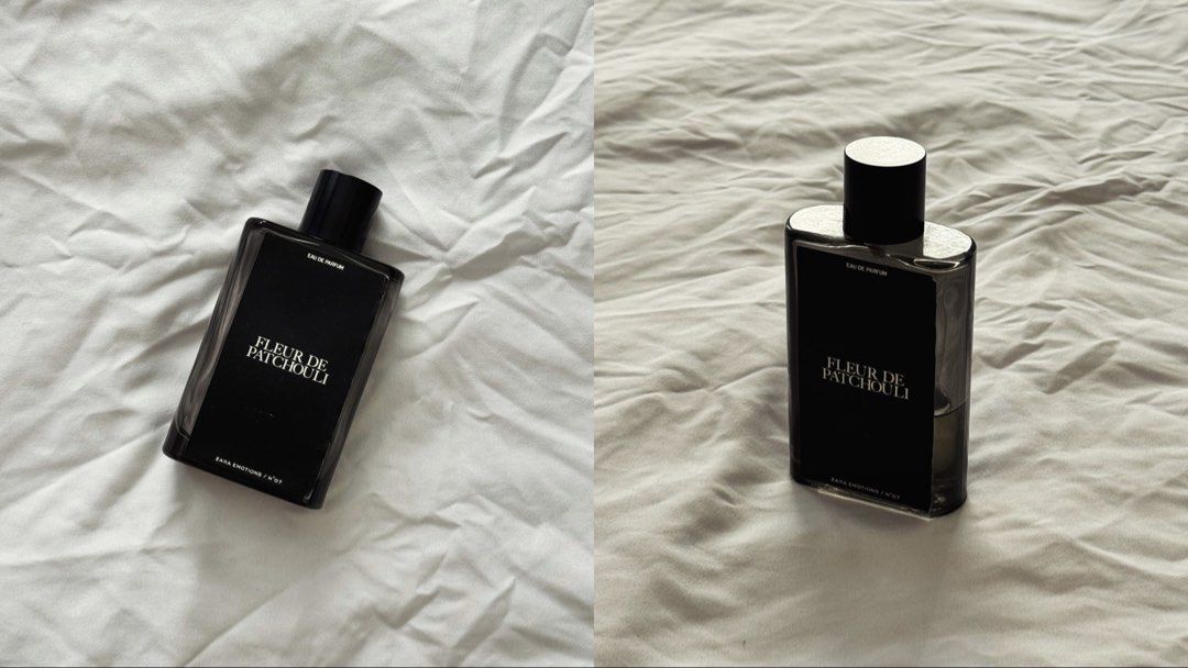 Zara Emotions Fleur De Patchouli Eau De Parfum (Category: Fragrance & Deodorants) located in Binan City. Submitted by truetree_717a49 (Listing ID 1468517804, Image 1). Description: Zara Emotions Fleur de Patchouli No. 7 | Preloved Selling Price: ₱850 Purchased: Around 2021 from Zara Approx. Remaining Volume: 35mL Please refer to photos for actual condition and remaining perfume level. DM for inquiries and additional photos..