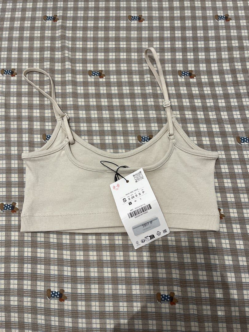 ZARA Ribbed Crop Top Beige Size S (Category: Sleeveless) located in Caloocan City. Submitted by ann_in_declutter (Listing ID 1468582941, Image 2). Description: ‼️FREE IF YOU BUY 2 ON MY LISTINGS ‼️.