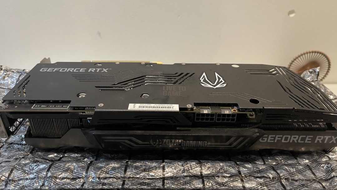 Zotac Gaming GeForce RTX 3080 Trinity (Category: Computer Parts) located in Marikina City. Submitted by pfhermosa (Listing ID 1468681847, Image 3). Description: 🔥 ZOTAC GeForce RTX 3080 Trinity Triple-Fan GPU Powerful graphics card for high-performance gaming and demanding workloads. Ideal for 1440p gaming and capable of 4K gaming in supported titles. ✅ NVIDIA GeForce RTX 3080 ✅ 10GB or 12GB GDDR6X VRAM (verify your exact variant) ✅ Triple-fan I