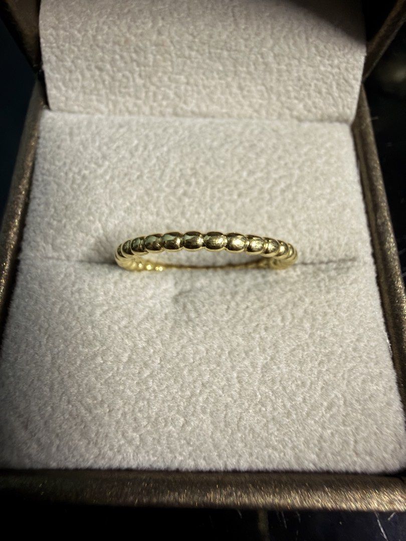 18K Gold Bubble ring 1.01 Grams size 5 (Category: Luxury Accessories) located in Caloocan City. Submitted by flamingo_heart04 (Listing ID 1468787429, Image 3). Description: Selling low only ❤️ 18K Gold Bubble ring 1.01 grams Size 5 Please do not haggle as the price is very low na. Thank you.