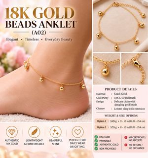 💯% GOLD ANKLET 收藏品 1