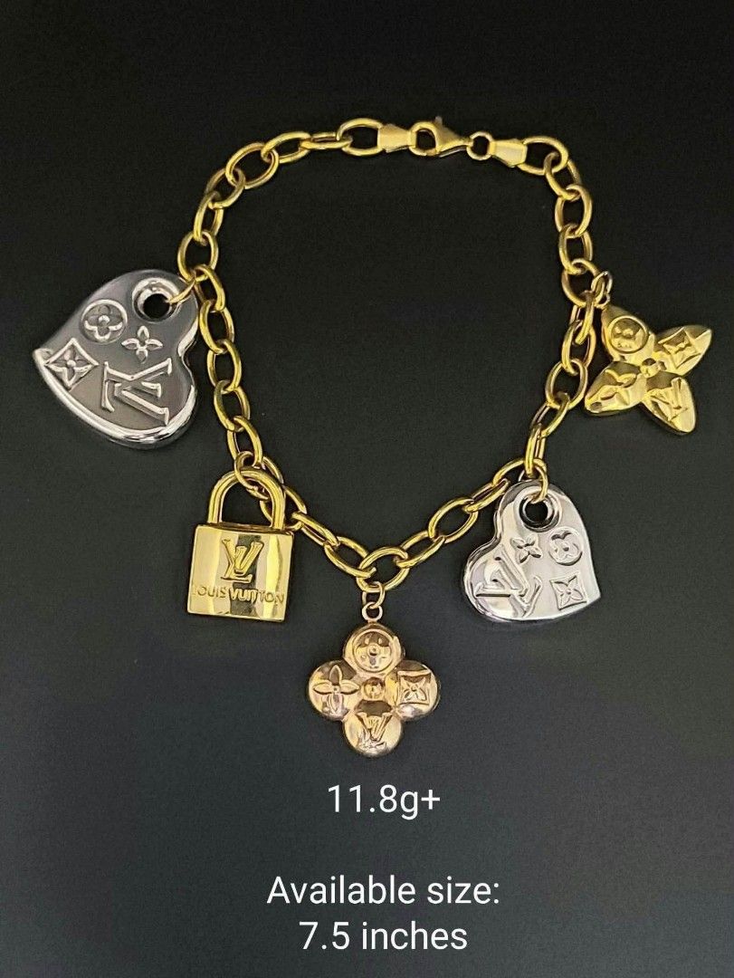 18k Saudi gold charms bracelet (Category: Bracelets) located in Manila. Submitted by bhelgoldseller2ndaccount (Listing ID 1468769768, Image 1). Description: New!!✨New!!✨New!! Authentic 18k Saudi Golds 💯pawnable/naisasanla 💯with high appraisal rate 💯good investment 💯Direct supplier price 👉OPEN for resellers 🌺please take time to evaluate their actual sizes and grams 👉Best panggift for all occasions ✅ Sold per grams not per piece Kya lowest p