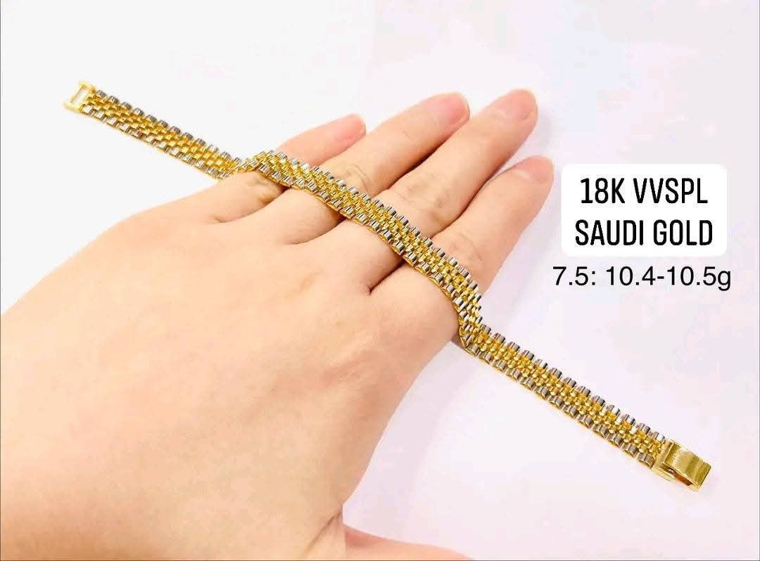 18k Saudi gold Rolex bracelet (Category: Bracelets) located in Manila. Submitted by bhelgoldseller2ndaccount (Listing ID 1468741528, Image 2). Description: New!!✨New!!✨New!! Authentic 18k Saudi Golds 💯pawnable/naisasanla 💯with high appraisal rate 💯good investment 💯Direct supplier price 👉OPEN for resellers 🌺please take time to evaluate their actual sizes and grams 👉Best panggift for all occasions ✅ Sold per grams not per piece Kya lowest pr