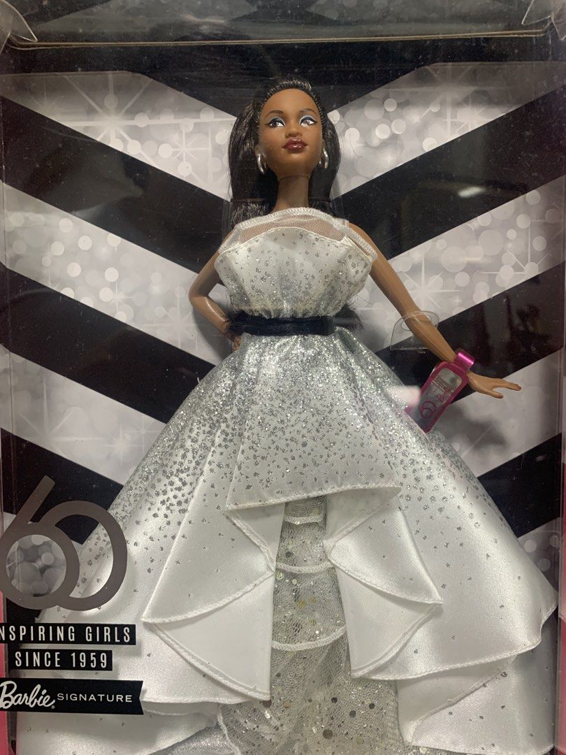 2018 Barbie Signature 60th Anniversary Doll AA Version (Category: Kids Toys) located in Makati City. Submitted by heartbiz (Listing ID 1468886199, Image 1). Description: Authentic Barbie 60th Anniversary collector doll AA Version NRFB .