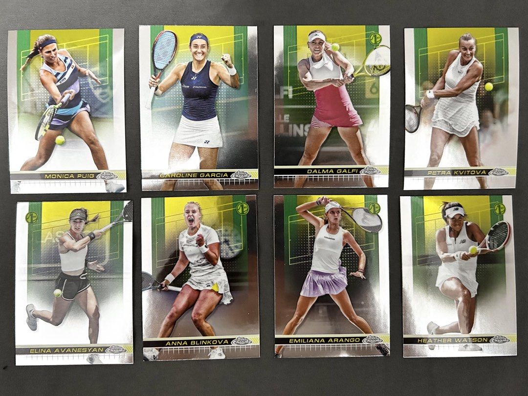 2024 Tennis Topps Chrome (Category: Raw Singles) located in Antipolo. Submitted by anjsrrnv (Listing ID 1468746745, Image 1). Description: Php 100 / card.