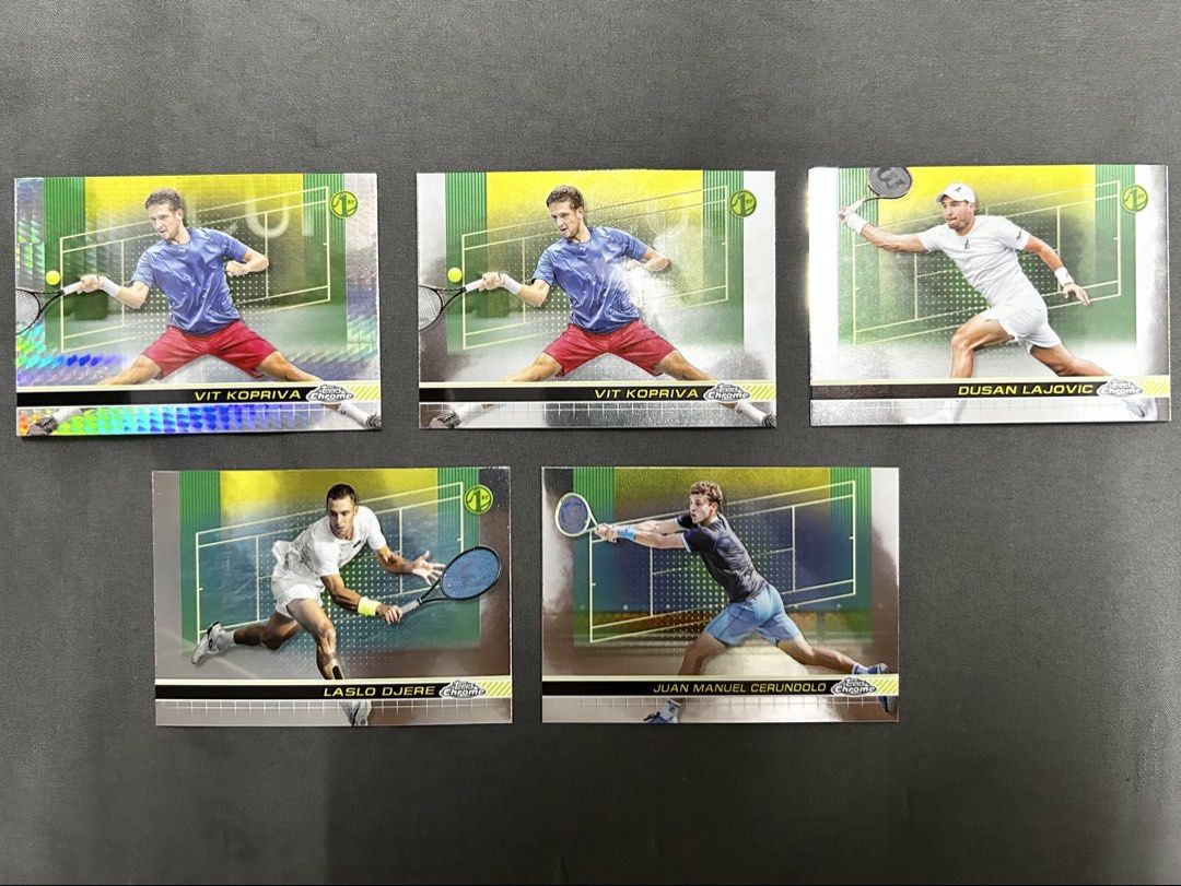 2025 Tennis Topps Chrome (Category: Raw Singles) located in Antipolo. Submitted by anjsrrnv (Listing ID 1468747148, Image 2). Description: Php 100 / card.