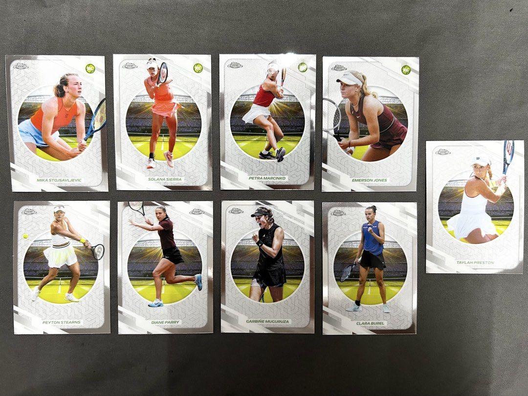 2026 Tennis Topps Chrome (Category: Raw Singles) located in Antipolo. Submitted by anjsrrnv (Listing ID 1468747471, Image 2). Description: Php 100/card.