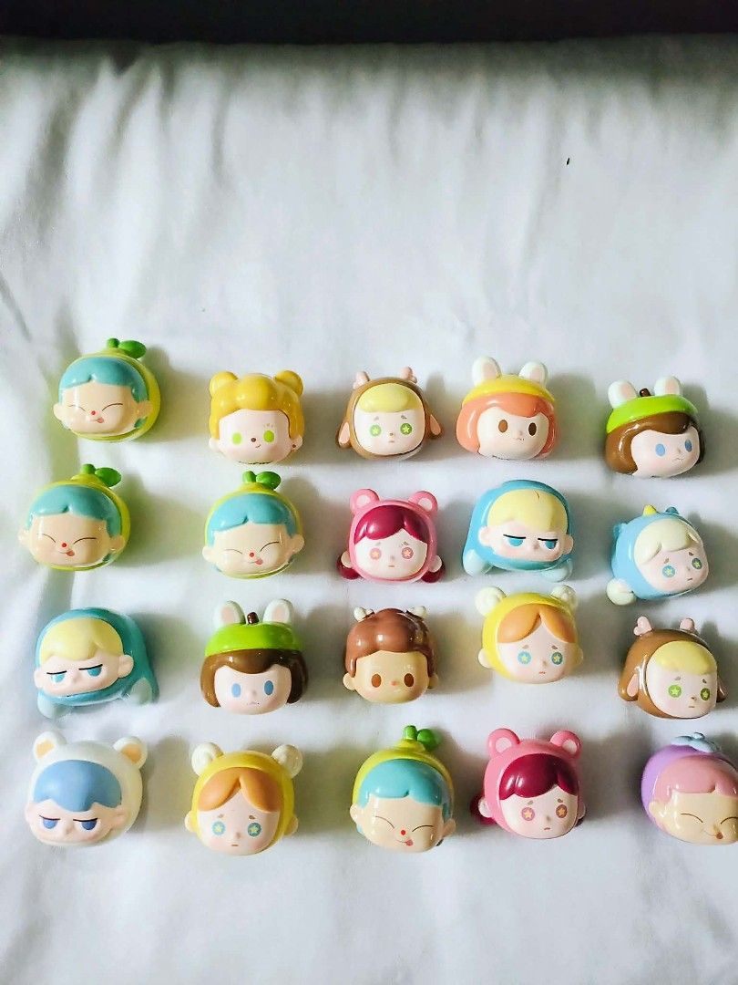 20pcs ToyCity Blind Box Mini Figures Lot (Category: Designer & Blind Box Toys) located in Caloocan City. Submitted by jark_moonshop (Listing ID 1468808272, Image 1). Description: take all 20pcs for 650 pesos or 40 pesos - Brand: ToyCity - Item: Character mini figures (20 pieces total) - Designs: Includes fruit hats, animal hoodies, and star eyes - Condition: Excellent, clean surfaces, bright colors with no scratches or damage - Options: Available