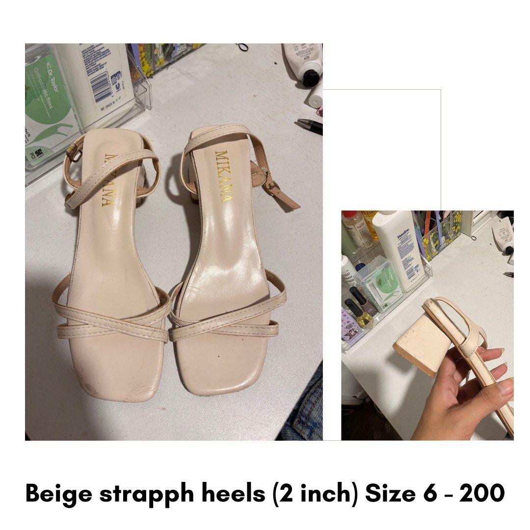 2 inch heels (Category: Heels) located in Manila. Submitted by mariafabul27842 (Listing ID 1468906952, Image 2). Description: Once or twice used only.