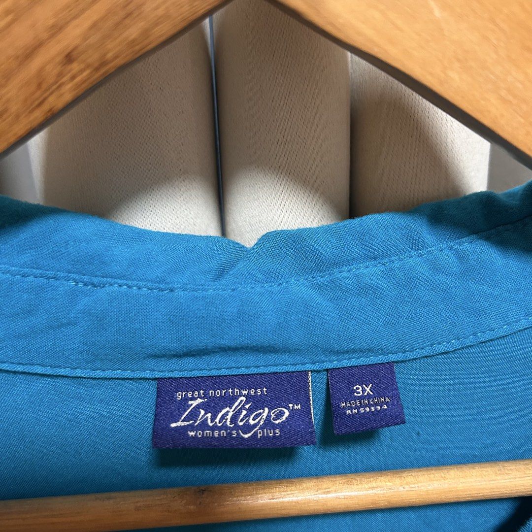2XL GNI Blue Longsleeves (Category: Blouses) located in Rizal. Submitted by from99abovecloset (Listing ID 1468818169, Image 2). Description: CODE:115 Size: 2XL-3XL Armhole (laid flat):14” Bust (around): 58” Length (laid flat): 29” Cotton rayon | loose | like new .