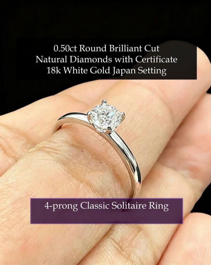 4 Prong Classic Solitaire Ring (Category: Rings) located in Malolos. Submitted by keenhorse_ef38ab (Listing ID 1468768241, Image 1). Description: Details are posted COD/COP VIA LBC 1,000 DOWNPAYMENT REQUIRED.