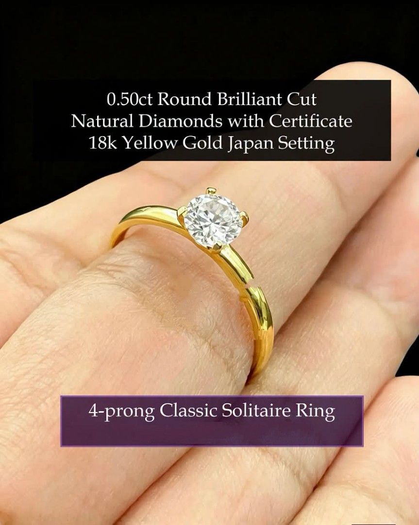 4 Prong Classic Solitaire Ring (Category: Rings) located in Malolos. Submitted by keenhorse_ef38ab (Listing ID 1468768241, Image 2). Description: Details are posted COD/COP VIA LBC 1,000 DOWNPAYMENT REQUIRED.