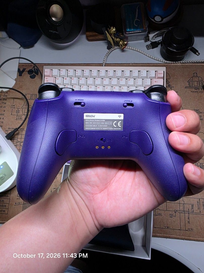 8BitDo Ultimate 2 Wireless (Category: Other Accessories) located in Pasig City. Submitted by ejayehey21 (Listing ID 1468744874, Image 3). Description: Color: Purple Windows / Android / iOS Latest firmware: Pwede sa Switch2 (iba lang layout) Purchased: May 2025 (with receipt) Rarely used controller, no issues Loc: Pasig Can do lalamove.