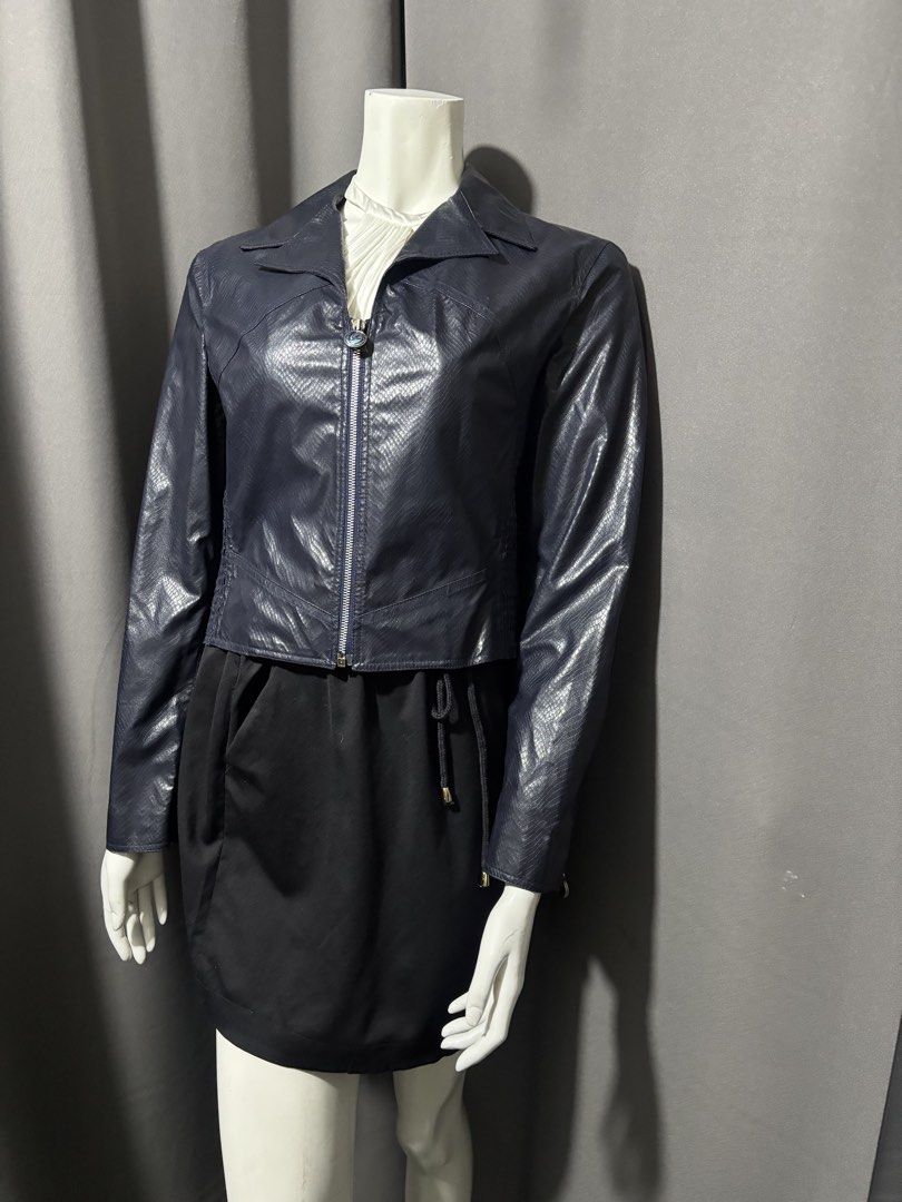 90s Christian Lacroix Bazar Faux-Python Finish Jacket (Category: Coats, Jackets and Outerwear) located in Baguio. Submitted by thecollector2600 (Listing ID 1468759916, Image 3). Description: Made in france Excellent Pit to pit-18” Length-18” Shoulders-16” Sleeves-23”.