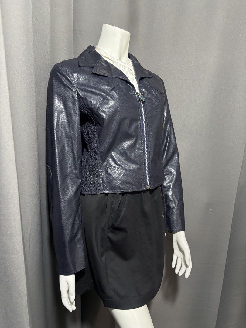 90s Christian Lacroix Bazar Faux-Python Finish Jacket (Category: Coats, Jackets and Outerwear) located in Baguio. Submitted by thecollector2600 (Listing ID 1468759916, Image 2). Description: Made in france Excellent Pit to pit-18” Length-18” Shoulders-16” Sleeves-23”.