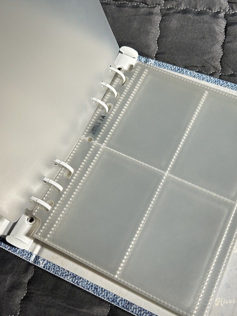 a5 binder w/sleeves fine grain 4p (Category: K-Wave Merchandise) located in Manila. Submitted by thvazi (Listing ID 1468728976, Image 3). Description: 24 sleeves fine grain used but in good condi can send vid jnt/sdd with front & back cover divider.