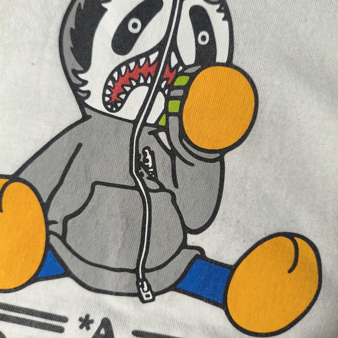 A Bathing Ape Shark Panda Graphic Tee Size M (Category: Formal Shirts) located in Butuan. Submitted by prince0922 (Listing ID 1468733533, Image 3). Description: Bape Panda OG M Size on tag: M Width: 20 Length: 28 Very Good Condition Issue: Minimal HL, graph fade Color Rate: 9.3/10 Price: 1300📥.
