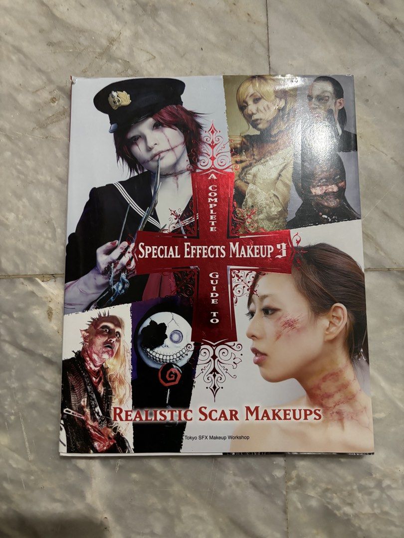A Complete Guide to Realistic Scar Makeups Tokyo SFX Makeup Workshop (Category: Magazines) located in Quezon City. Submitted by turpentinechaser (Listing ID 1468896440, Image 1). Description: Tokyo SFX Makeup Workshop guide book featuring step-by-step instructions for realistic scar and special effects makeup. Packed with full-color photography, mask chapters, modeling, and bandage techniques. Perfect for Halloween, cosplay, and aspiring theatric