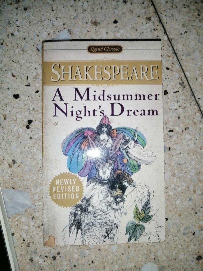 A Midsummer Night's Dream (Category: Storybooks) located in Makati City. Submitted by booksbymarvin (Listing ID 1468789130, Image 1). Description: For sale Has markings on edge of pages Paperback In good condition MOD, MOP: LBC GRAB, GCASH, BPI.