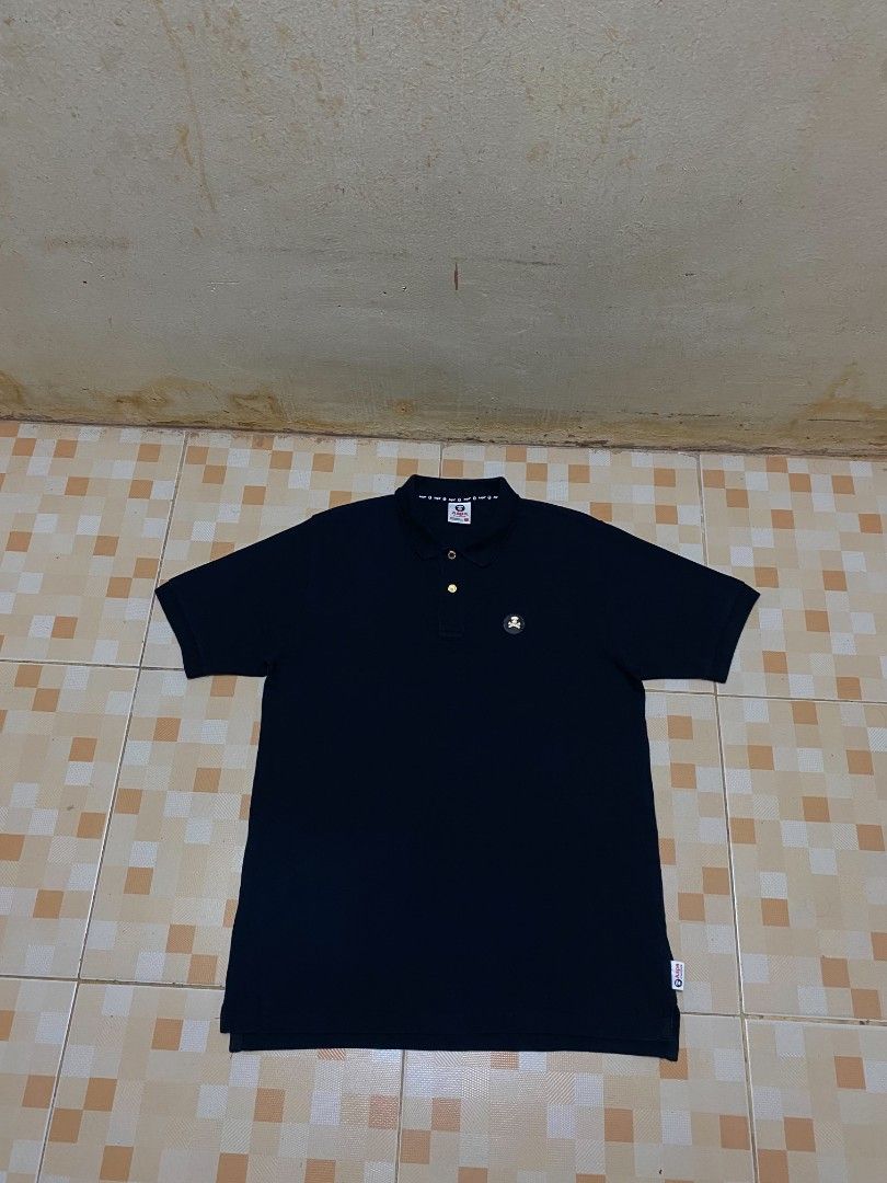 AAPE BY A*BATHING APE POLO (METAL LOGO) (Category: Tshirts & Polo Shirts ) located in Bacoor. Submitted by jemmskiee. (Listing ID 1468908527, Image 1). Description: AAPE BY A*BATHING APE POLO (METAL LOGO) DIMES W21 L29 BRANDNEW CONDITION COLOR RATE 10/10 NO ISSUE 📌LOC BACOOR CAVITE.