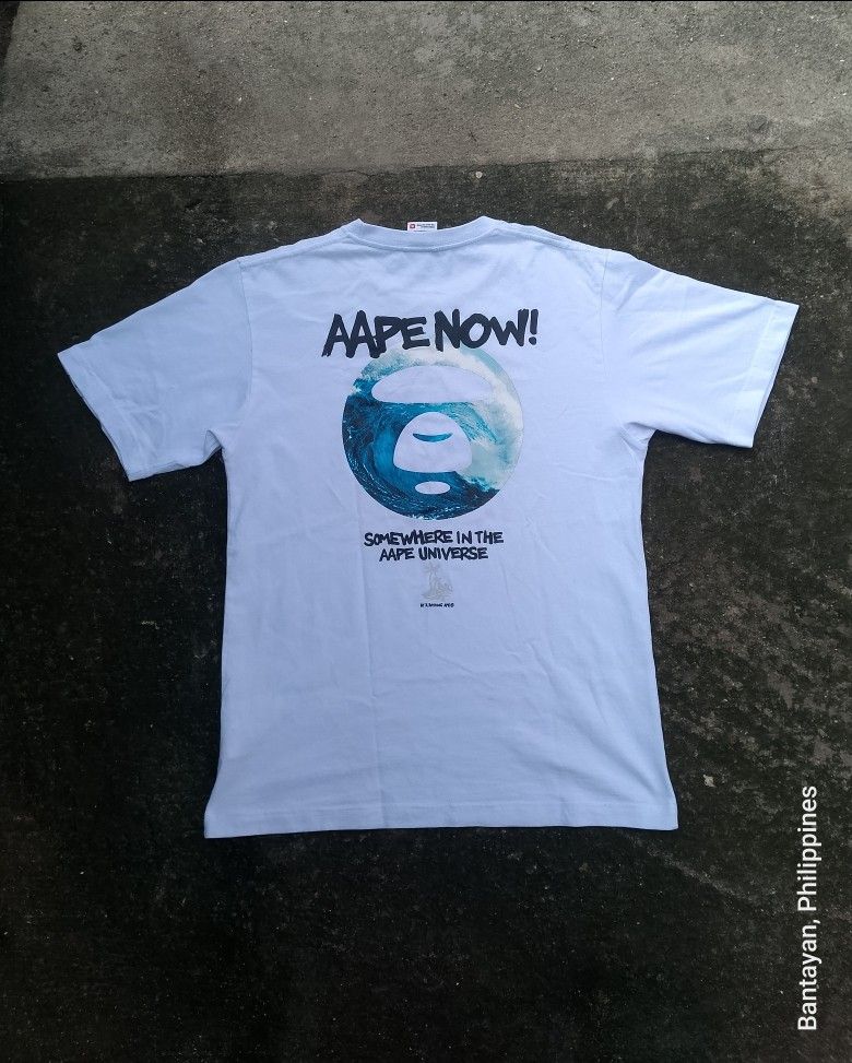 Aape shirt (Category: Tshirts & Polo Shirts ) located in Bantayan. Submitted by rare.palautog (Listing ID 1468759505, Image 1). Description: Aape shirt Medium W 20.5 L 26.5 Excellent condition Need wash DM sa interested 📩 Cebu location 📌.