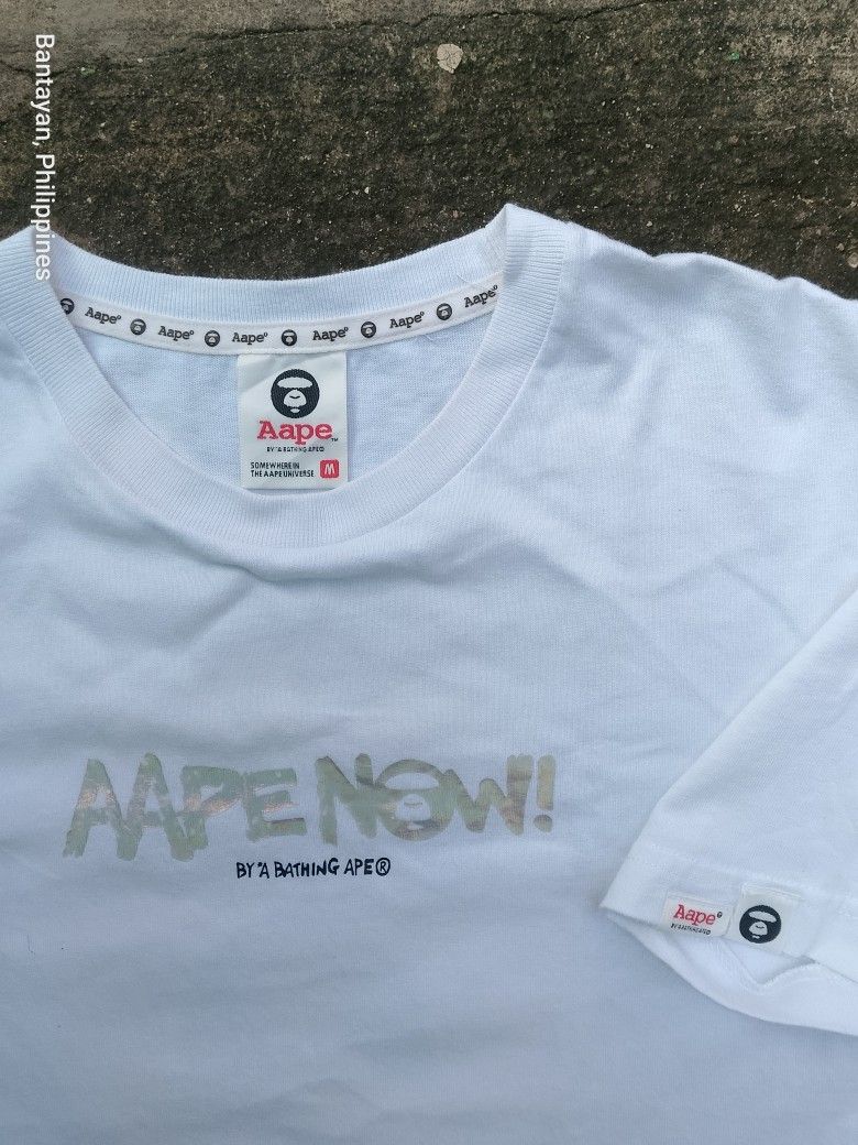 Aape shirt (Category: Tshirts & Polo Shirts ) located in Bantayan. Submitted by rare.palautog (Listing ID 1468759505, Image 3). Description: Aape shirt Medium W 20.5 L 26.5 Excellent condition Need wash DM sa interested 📩 Cebu location 📌.