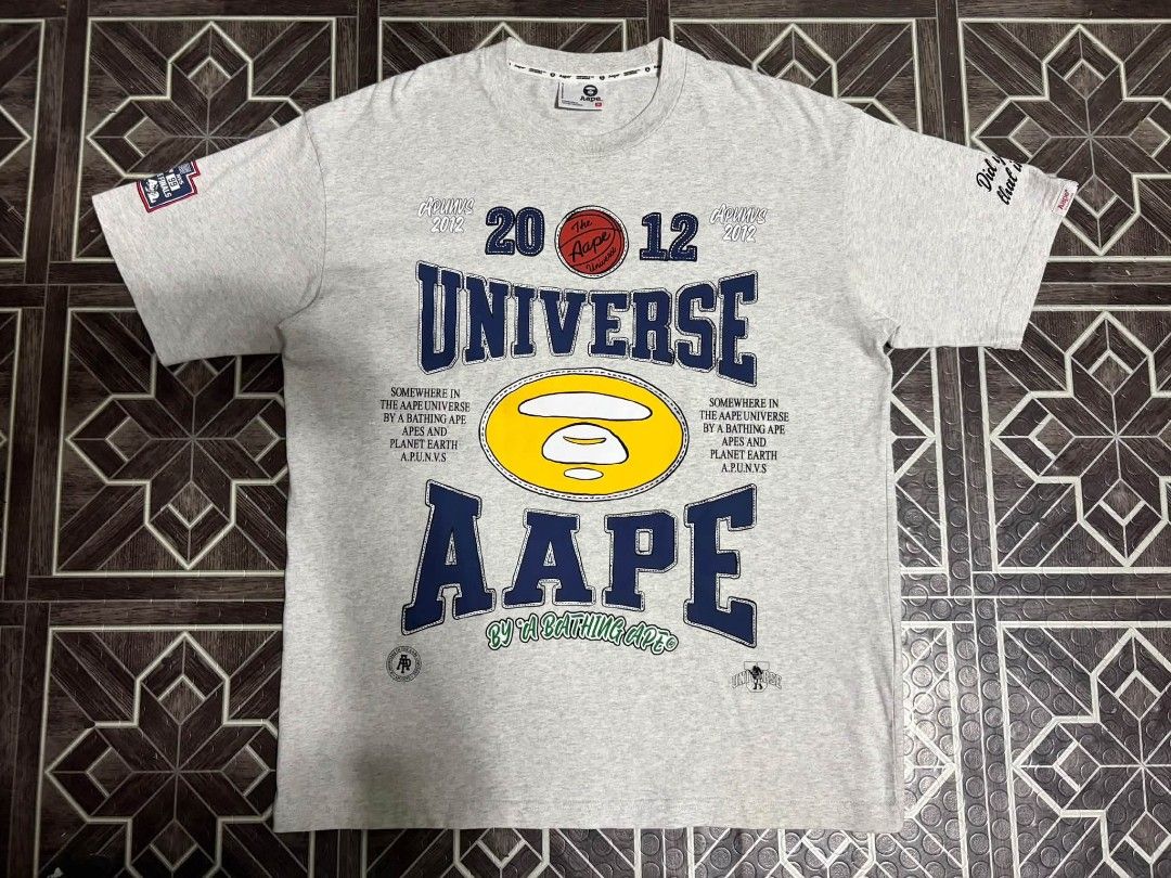 Aape universe , by a bathing ape (Category: Activewear) located in Davao. Submitted by dukekervy (Listing ID 1468837287, Image 1). Description: AAPE , By ABATHING APE SIZE MEDIUM TO LARGE OVERSIZE 22X28.5 EXCELLENT CONDITION AUTHENTIC PRICE 1,499!.