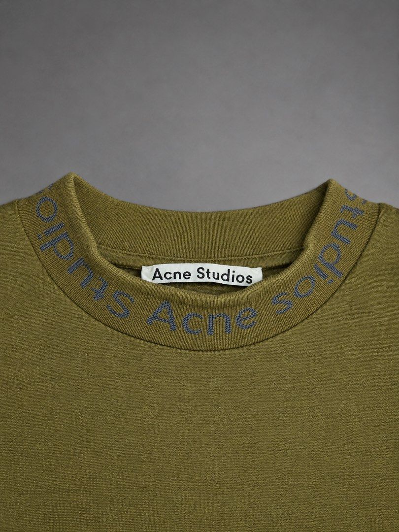 Acne studio round neck script (Category: Tshirts & Polo Shirts ) located in Urdaneta. Submitted by jayceegarageco. (Listing ID 1468896169, Image 3). Description: Acne Studio round neck script Prestine condition Size S on tag Dimension Length 25.4 Width 20.4.