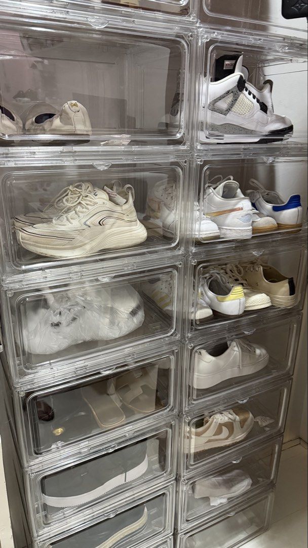 Acrylic Shoe Box (Category: Other Home Furniture) located in Las Pinas. Submitted by yellowstripes (Listing ID 1468758813, Image 3). Description: - Used acrylic shoe box - front opening - 100 pesos each.
