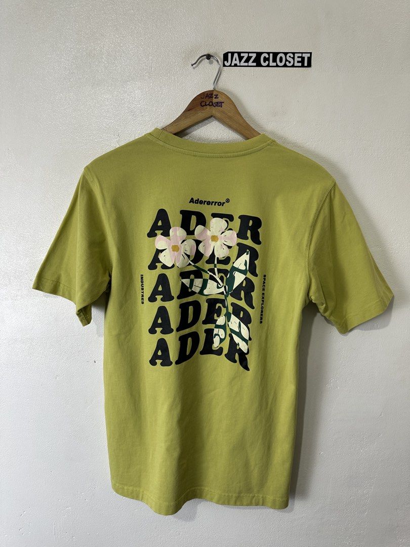 Ader Error Front Embroi. Logo & Floral Back Design Tee (Category: Tshirts & Polo Shirts ) located in San Fernando. Submitted by jazzclosetest2018 (Listing ID 1468788836, Image 2). Description: My Location: San Fernando, Pampanga📍 Payment 1st Transaction! Ader Error Front Embroi. Logo & Floral Back Design Tee Size: A1 (On Tag) Small up to Medium Fit L26" * W18.5" Excellent Condition Legit/Authentic ₱ 450.00 + SF.