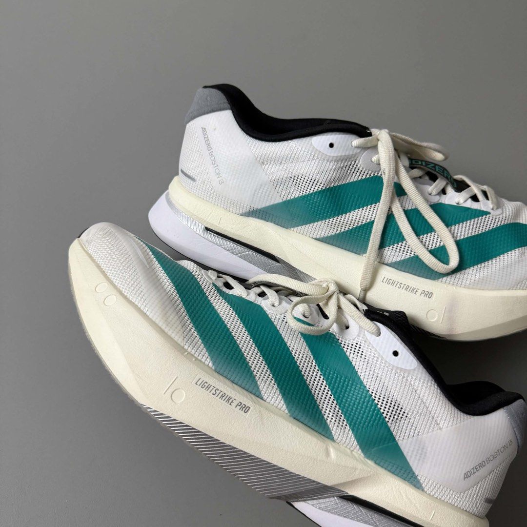 ADIDAS ADIZERO BOSTON 13 (Category: Sneakers) located in Guagua. Submitted by sweetboyy (Listing ID 1468874572, Image 2). Description: ADIDAS ADIZERO BOSTON 13 SIZE 10US/ 44EUR/ 28CM MENS.