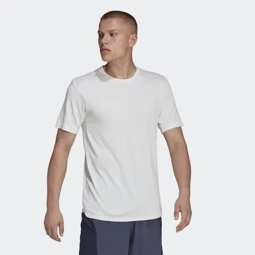 Adidas Designed 4 Training heat.rdy Shirt (Category: Activewear) located in Cavite. Submitted by onebeancent (Listing ID 1468912765, Image 2). Description: Size: Medium (Reflectorized Logo) Dimension: 19" Width | 27" Length Color: White Color Rate: 10/10 Issue: None Condition: Like new‼️ Price: 550php Additional Shipping Fee (J&T Small Pouch) 75php Luzon 100php visayas 120php mindanao.